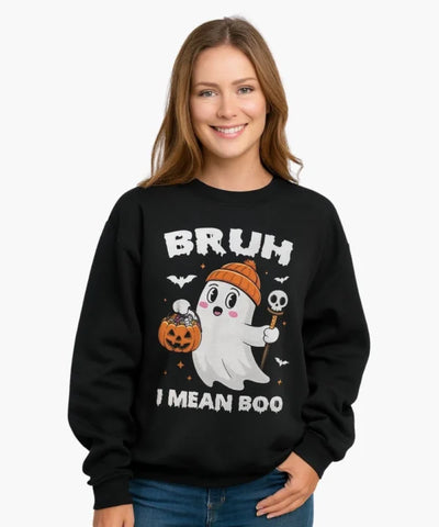 Bruh-I-Mean-Boo-Ghost-Pumpkin-Black-Printed-Sweatshirt-Womens-600x720