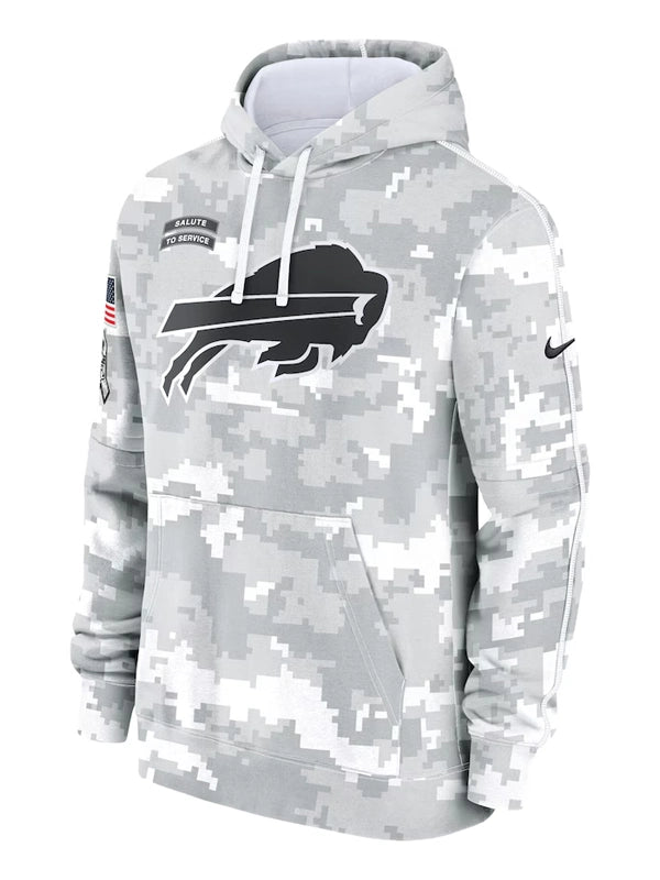  Buffalo Bills Arctic Camo Salute to Service Hoodie