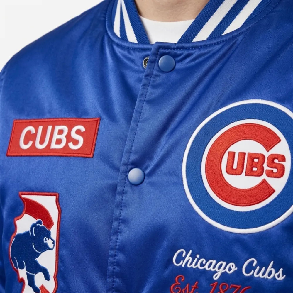 CM Punk Chicago Cubs Blue Jacket