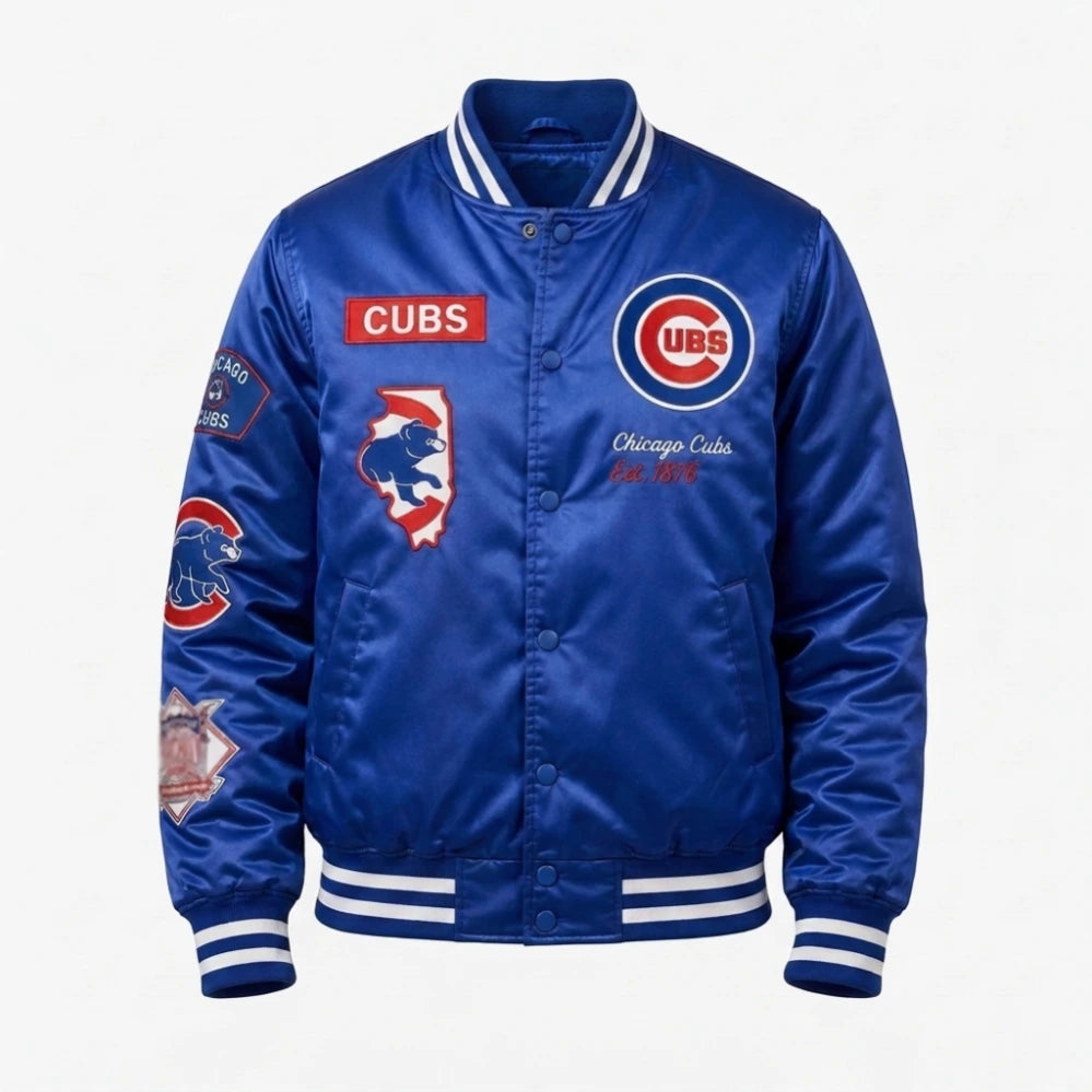 CM Punk Chicago Cubs Blue Jacket