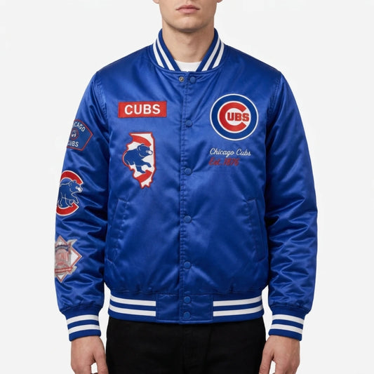 CM Punk Chicago Cubs Blue Jacket