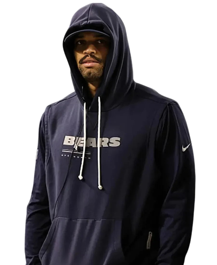 Nike Caleb Williams sideline hoodie with ribbed hem