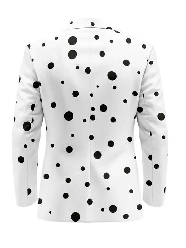 men's white single button party wear blazer