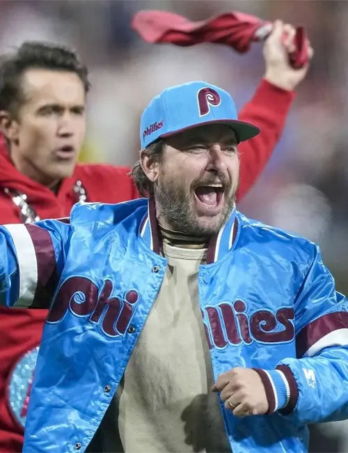 Charlie Day Philadelphia Phillies Varsity Jacket