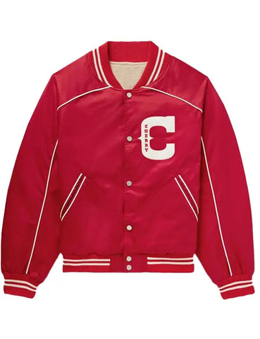 Cherry Los Angeles Red Satin Jacket