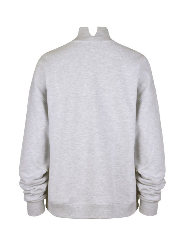 Chicago-Bears-Mock-Neck-Grey-Sweatshirt