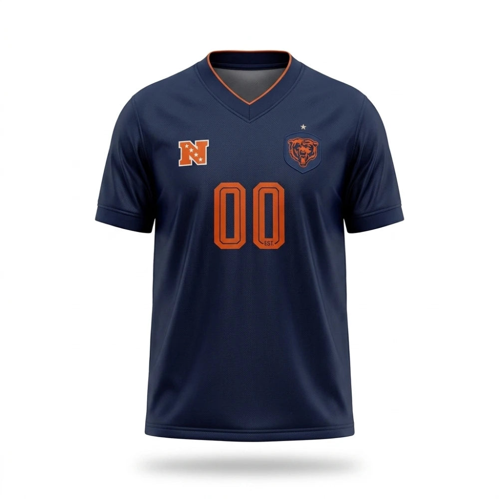 Chicago Bears Football x Football V-Neck Custom Shirt