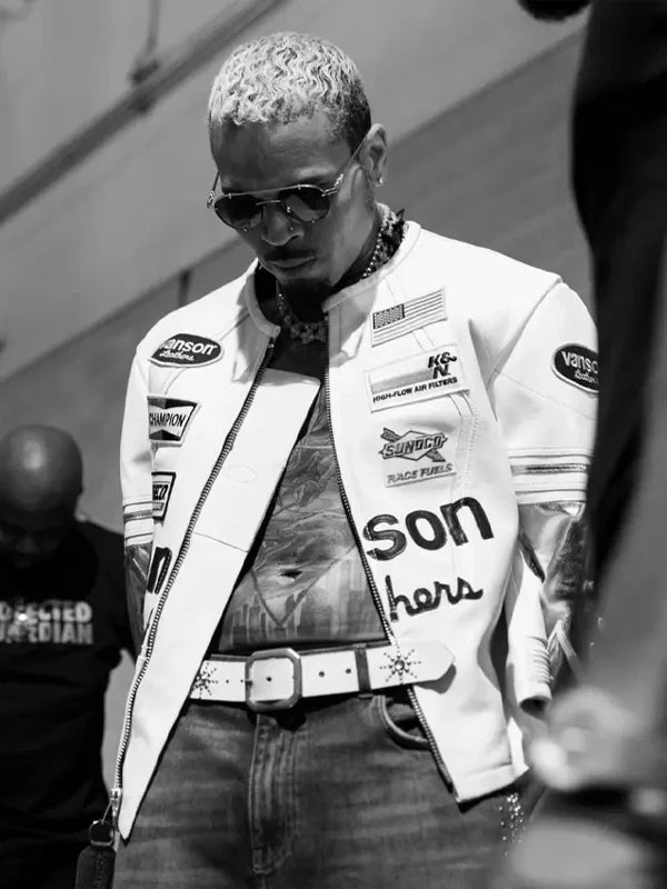 Chris-Brown-RB-Tour-Vanson-Leathers-White-and-Gold-Leather-Jacket