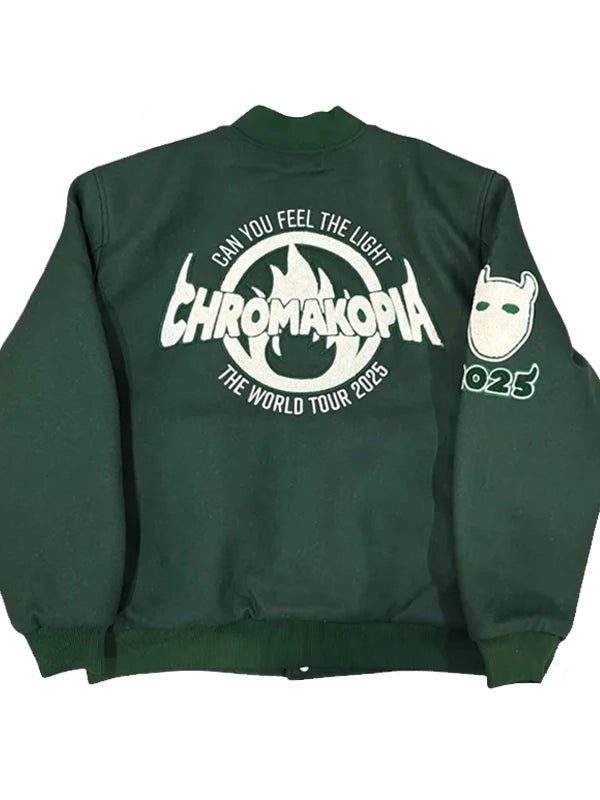 Chromakopia-Tour-Green-Varsity-Jacket
