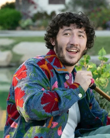 Frankie Jonas Floral Blue Jacket