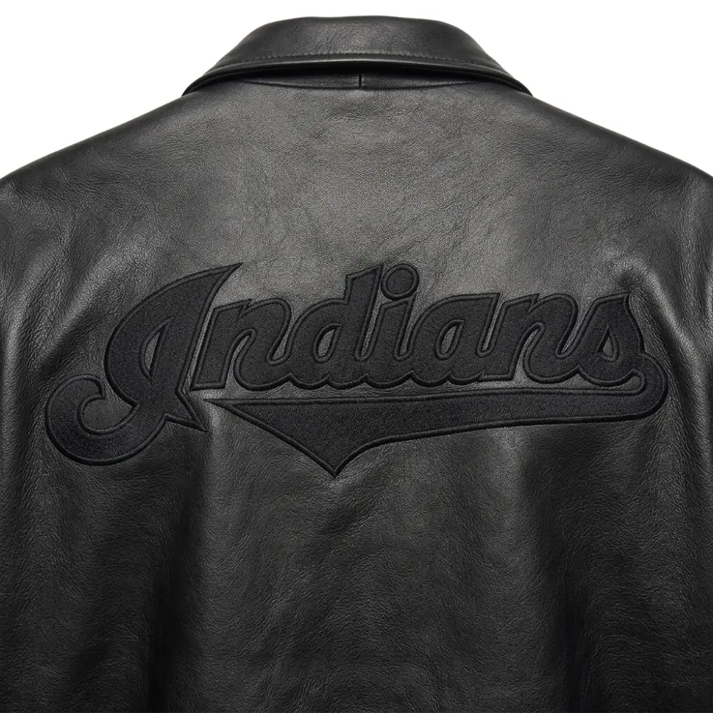 Cleveland Guardians Leather Jacket