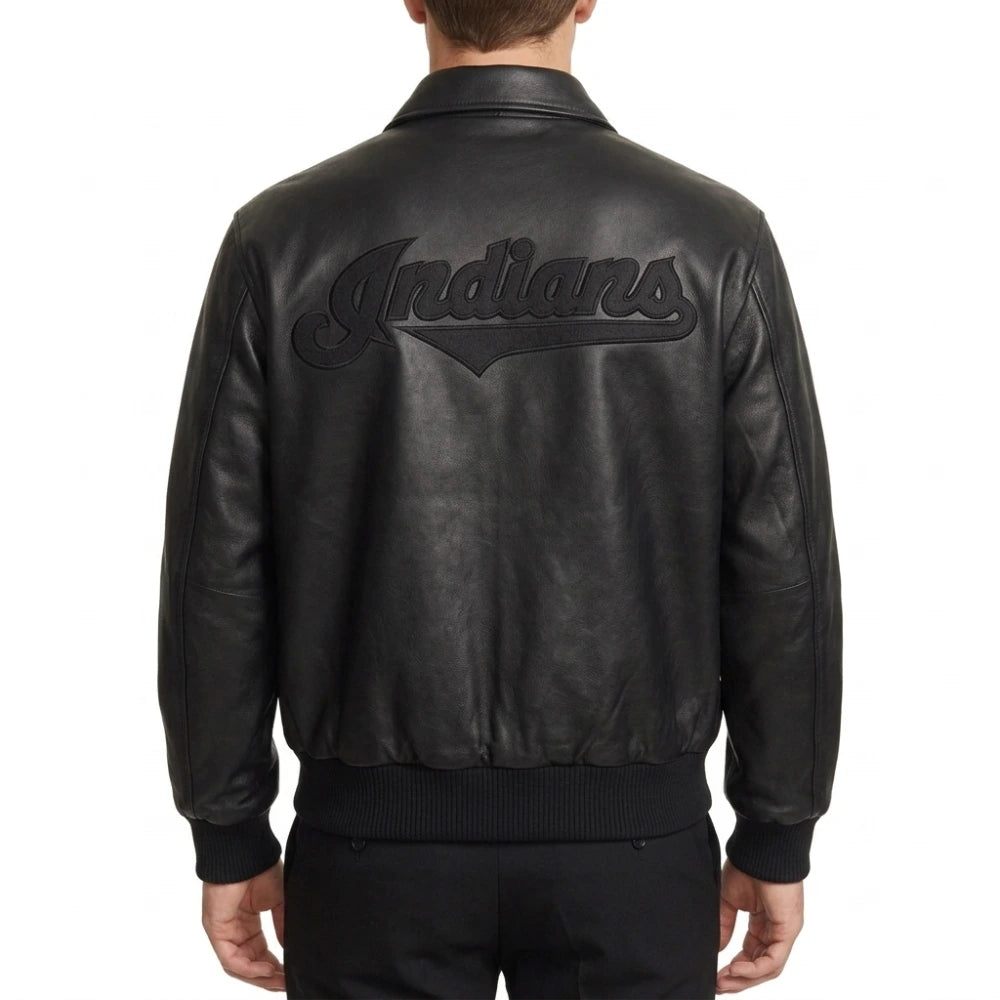 Cleveland Guardians Leather Jacket