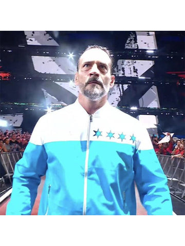 Cm-Punk-Fantastic-Four-Star-Jacket-Blue-White