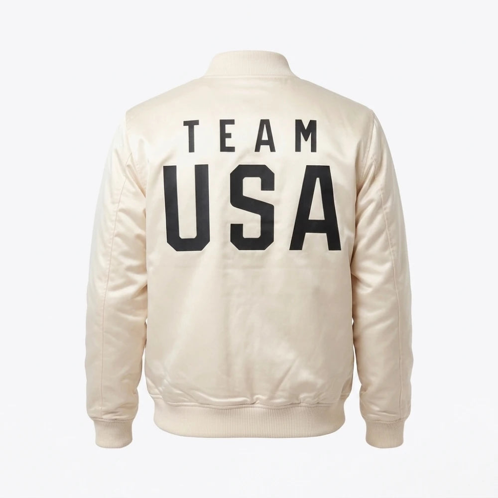 Coach Snoop Team USA White Bomber Jacket