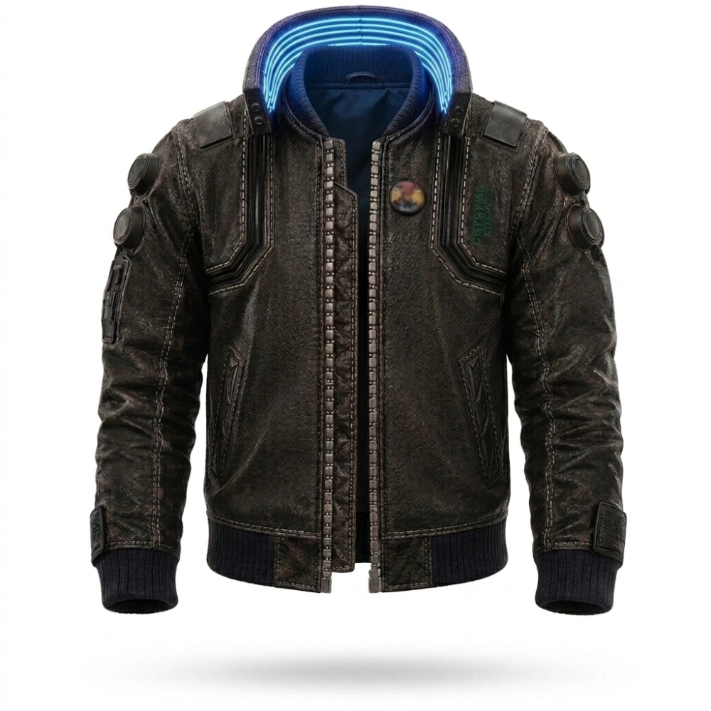 Cyberpunk 2077 Samurai Brown Bomber Jacket