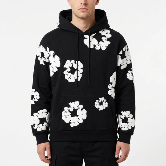 Denim Tears Cotton Wreath Print Hoodie