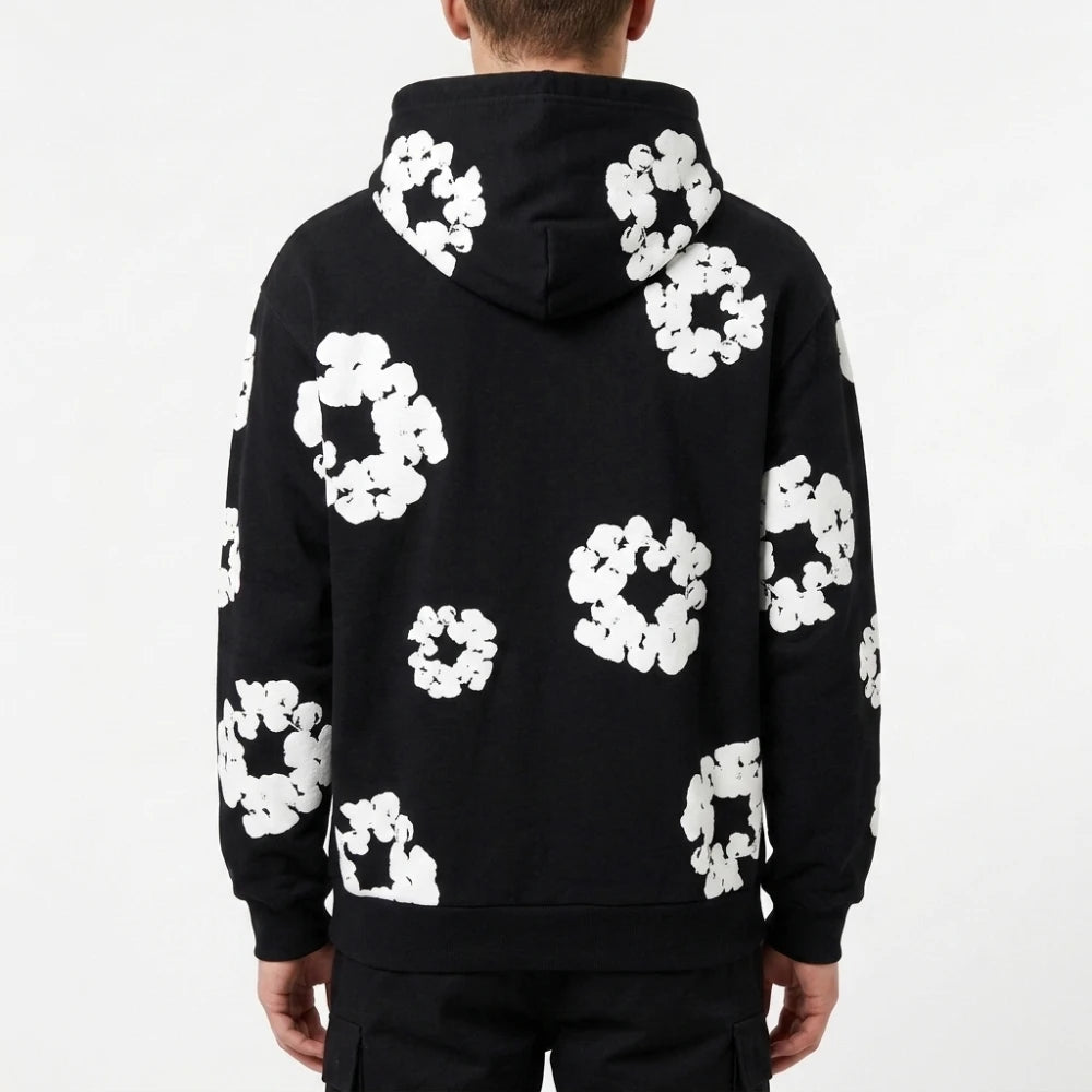 Denim Tears Cotton Wreath Print Hoodie