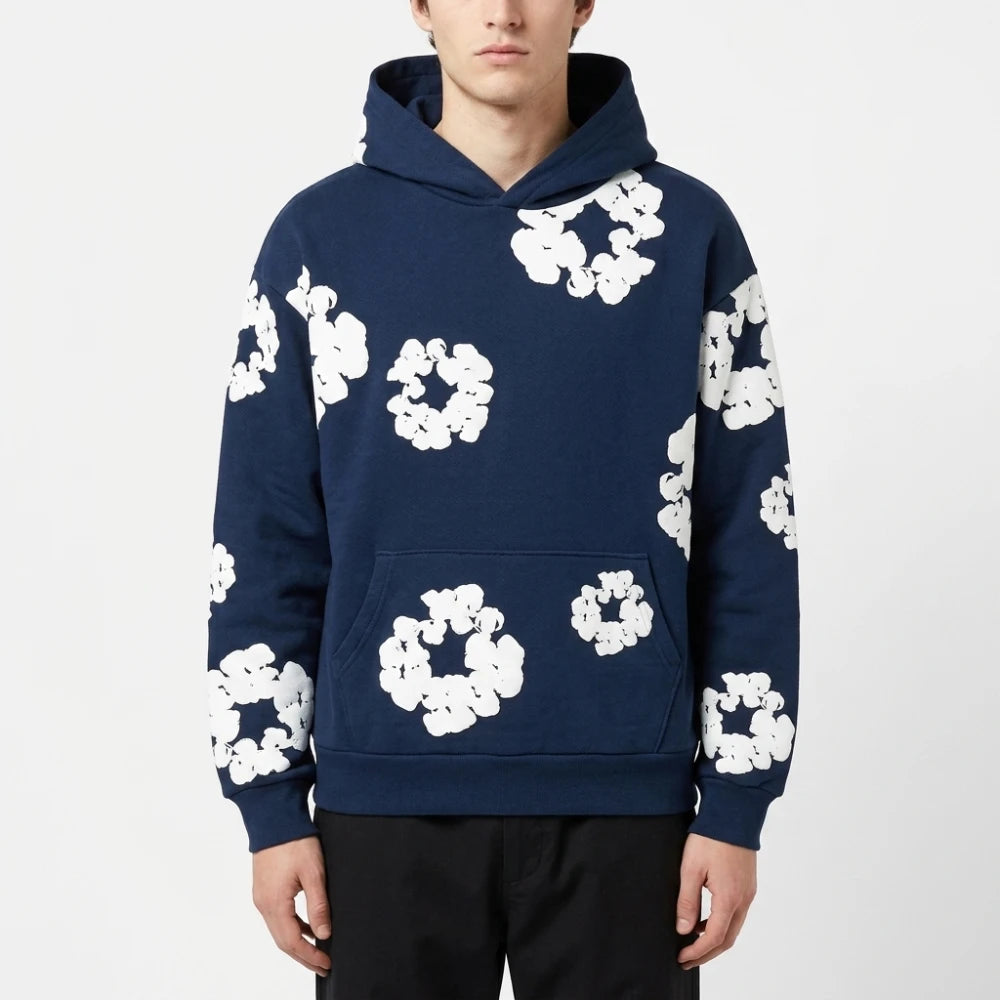 Denim Tears Cotton Wreath Print Hoodie