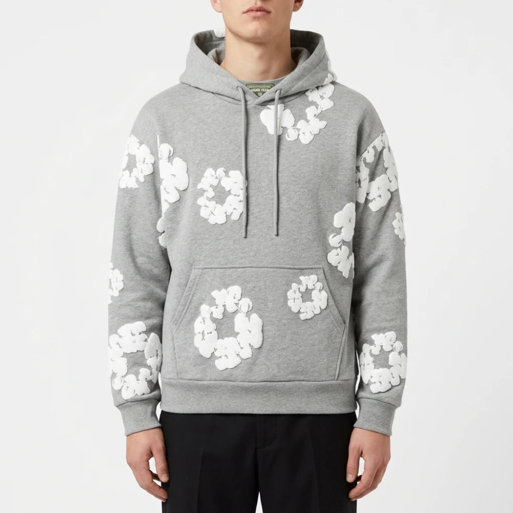 Denim Tears Cotton Wreath Print Hoodie