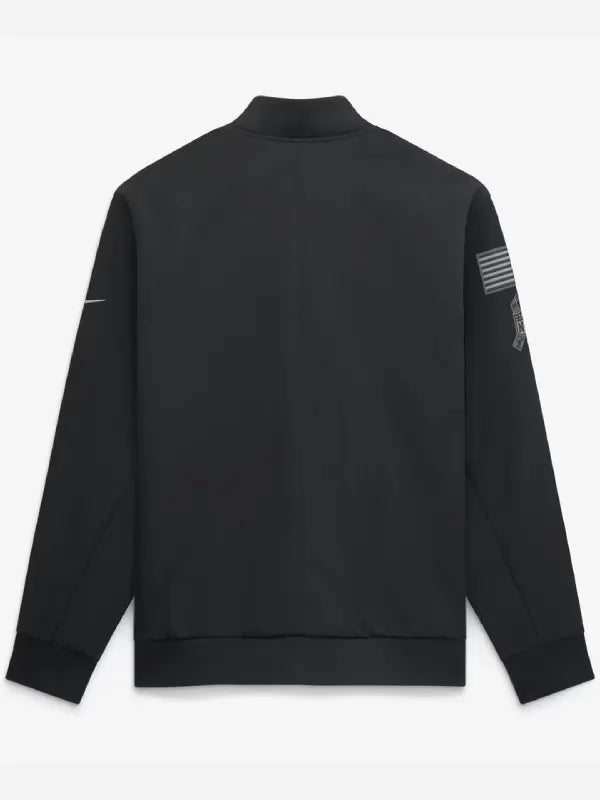 Black Detroit Lions Nike Bomber Jacket