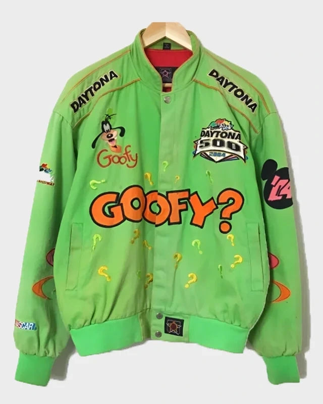 Disney Daytona 500 Green Goofy Jacket