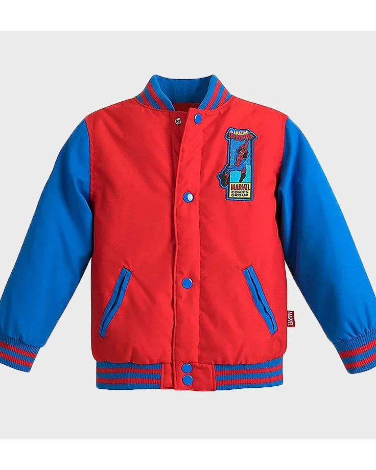 Disney Daytona 500 Spiderman Varsity Jacket