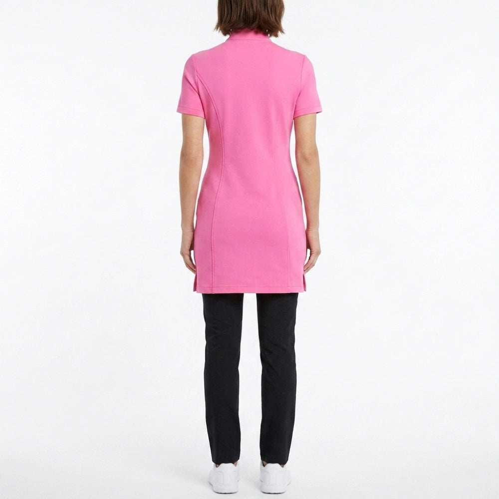 Elle 2026 Lexi Minetree Pink Zip Pocket Dress