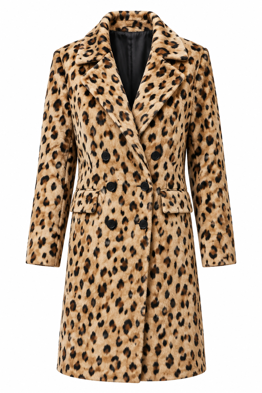 Elle Fanning Leopard Print Coat