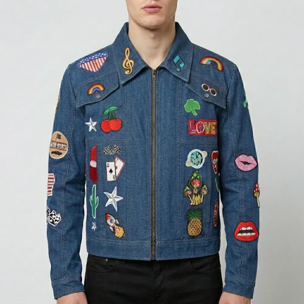 Elton John Taron Egerton Rocketman Denim Jacket