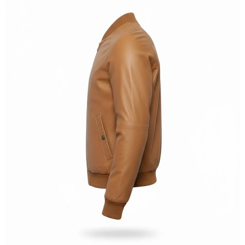 Everyday Tan Brown Bomber Jacket