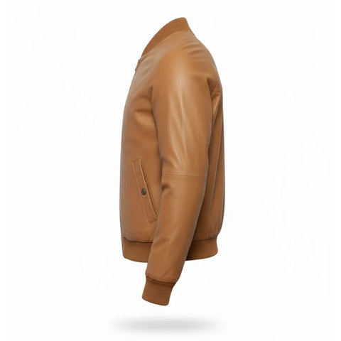 Everyday Tan Brown Bomber Jacket