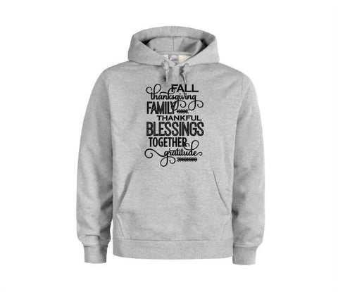 Fall Thanksgiving Family Thankful Business Together Gratitude Hoodie