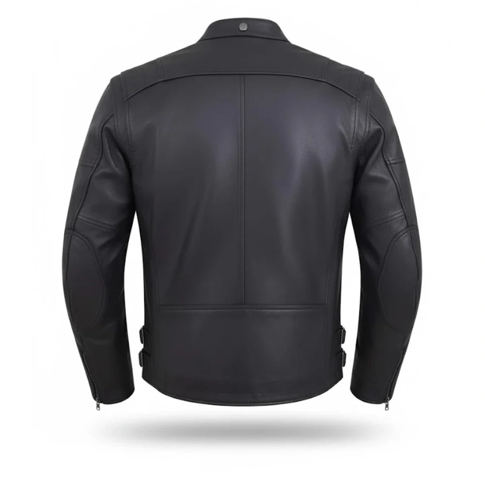 Genuine Leather Mens Motorcycle Jacket