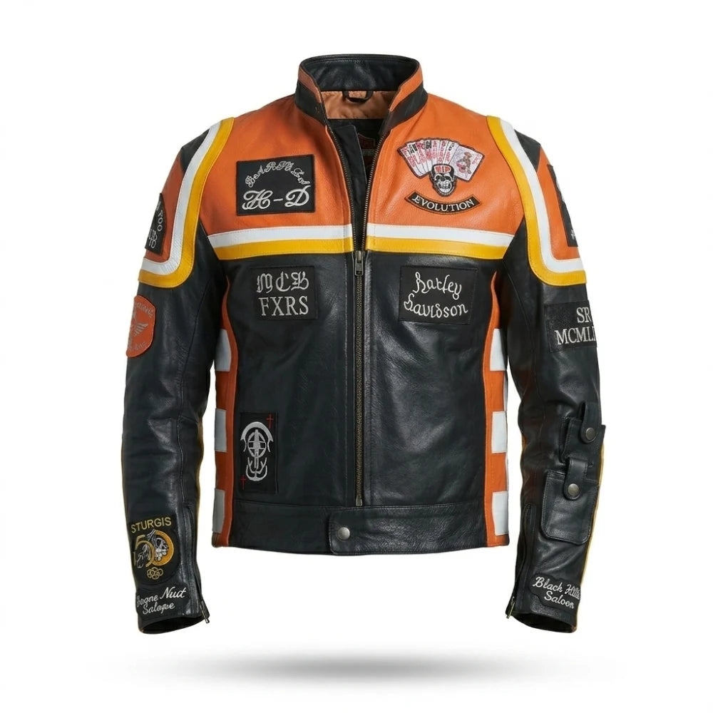 Get Orange Black Marlboro Man Jacket