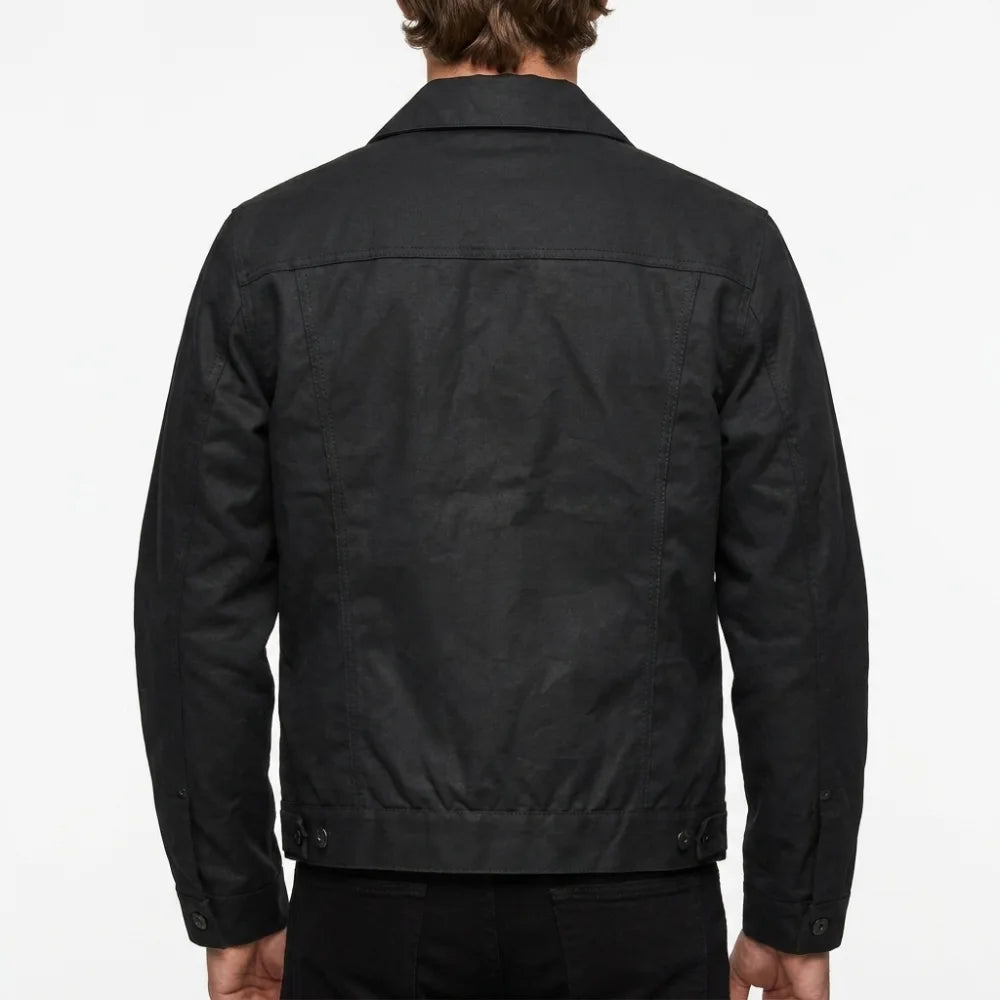 Get Rip Wheeler Black Trucker Jacket