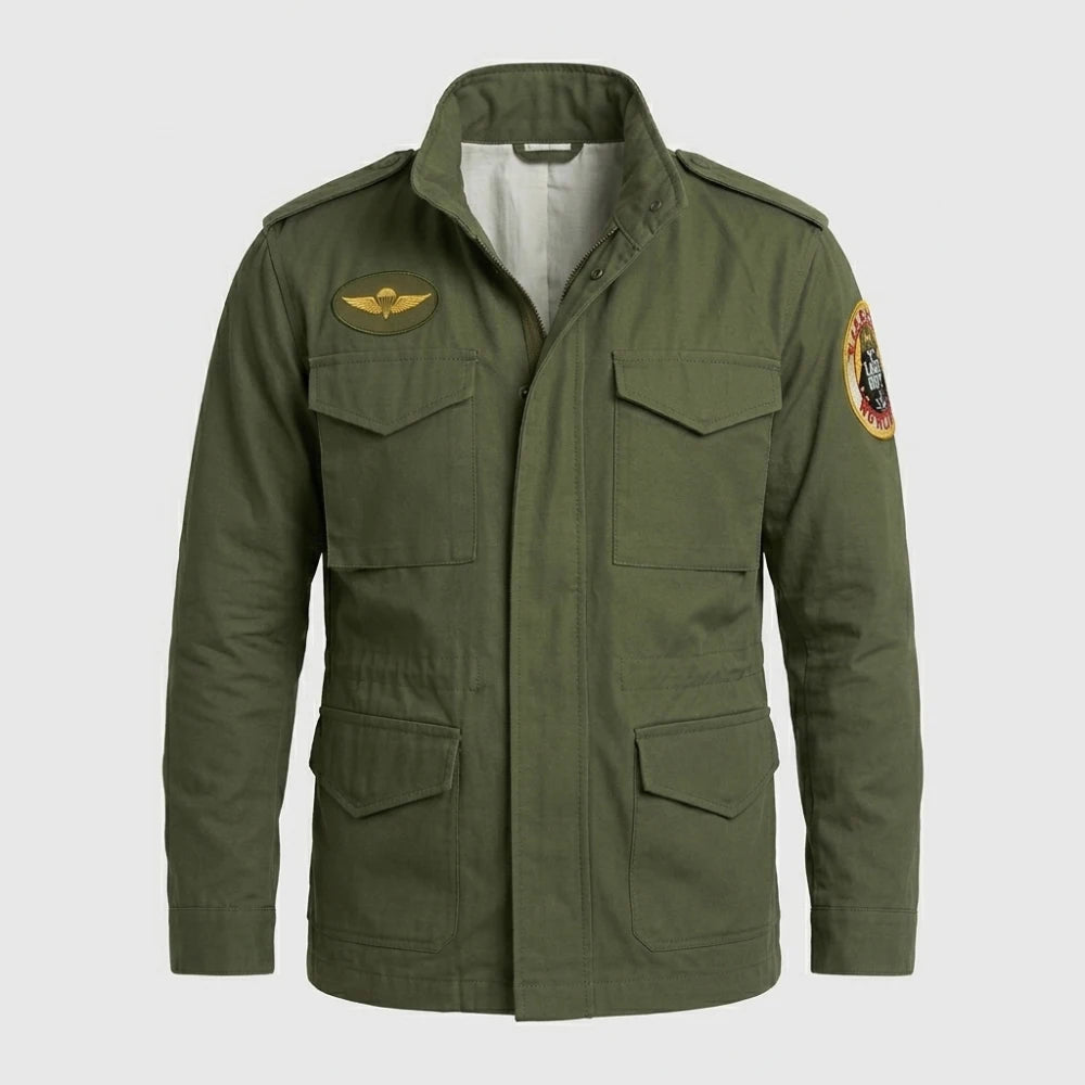 Get Travis Bickle Green Cotton Jacket