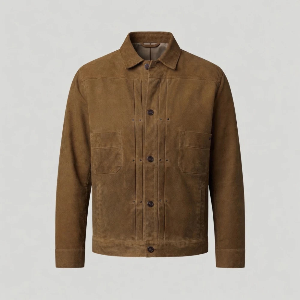Get Yellowstone Brown Waxed Cotton Jacket  