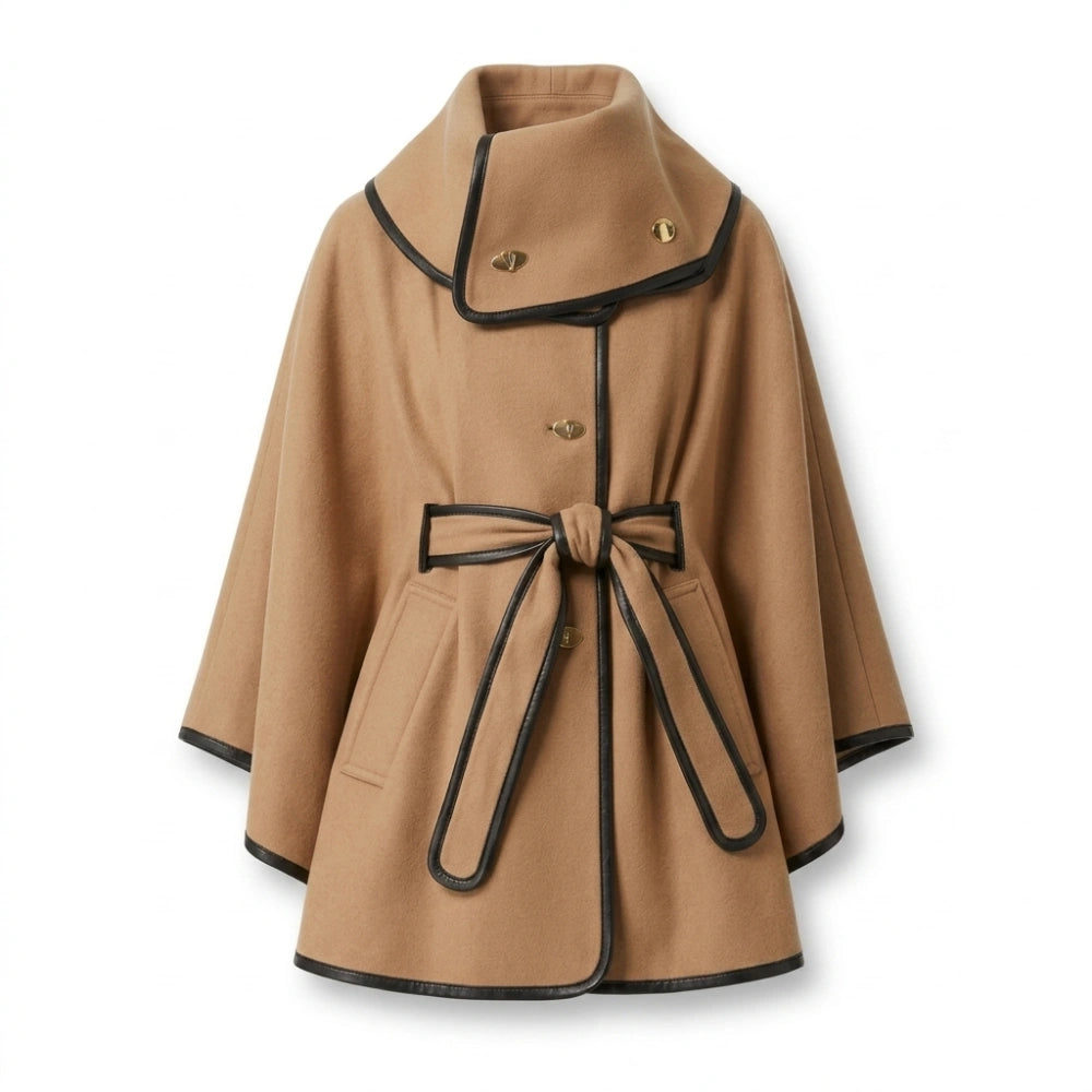 Gossip Girl S05 Margaret Colin Camel Cape Coat