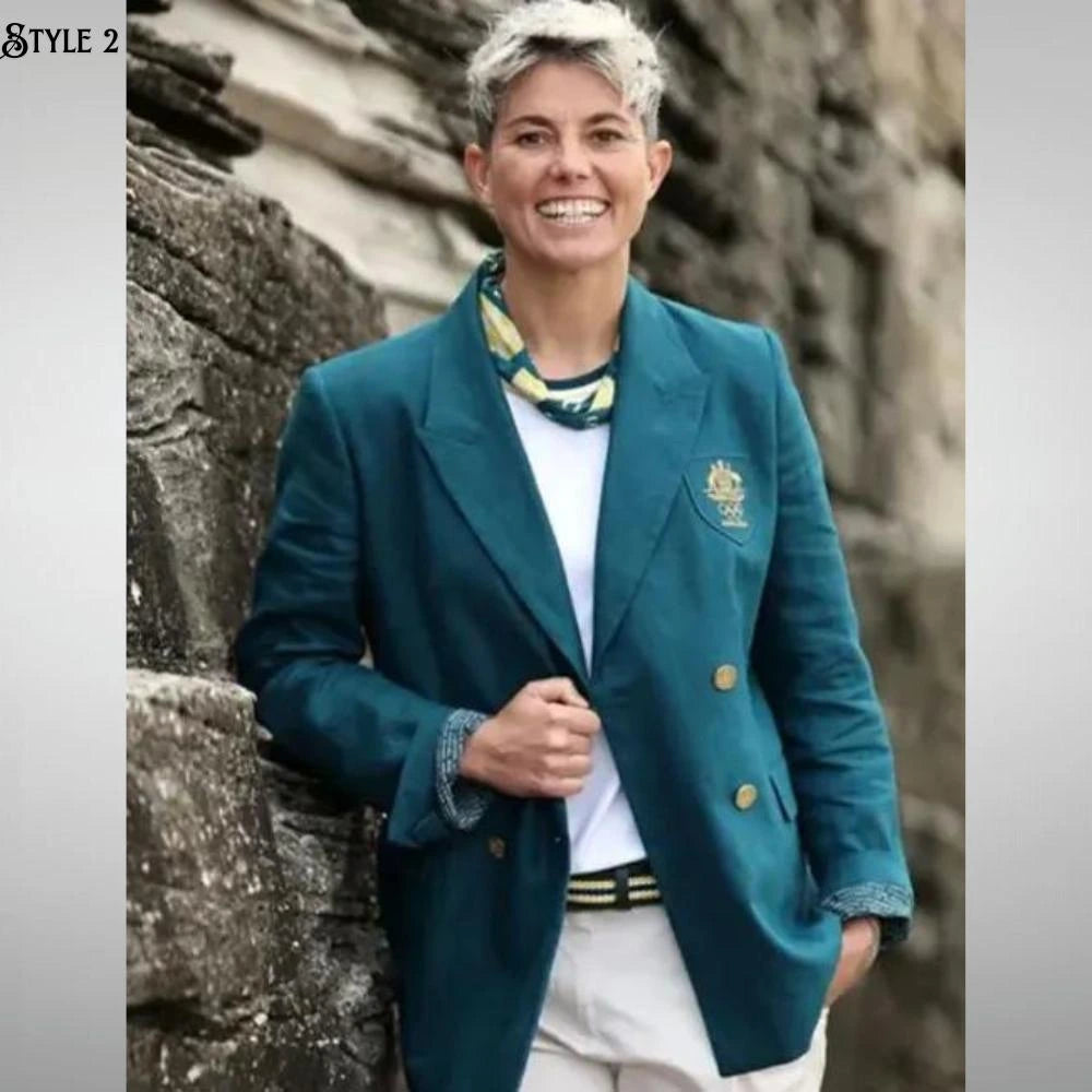 Australian Olympic 2024 Green Team Uniform Blazer