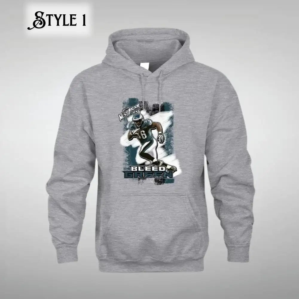 Grey Philadelphia Eagles Hoodie