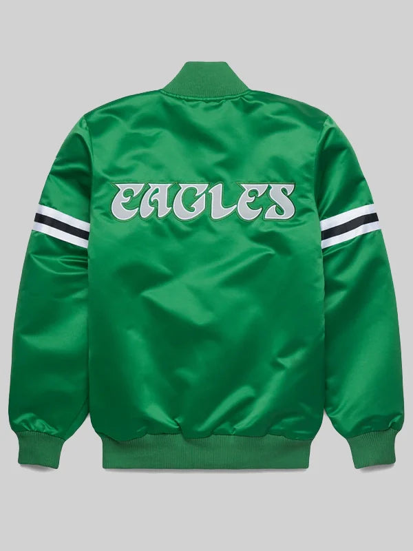 HOMAGE-X-Starter-Eagles-Heavyweight-Satin-Jacket-Green