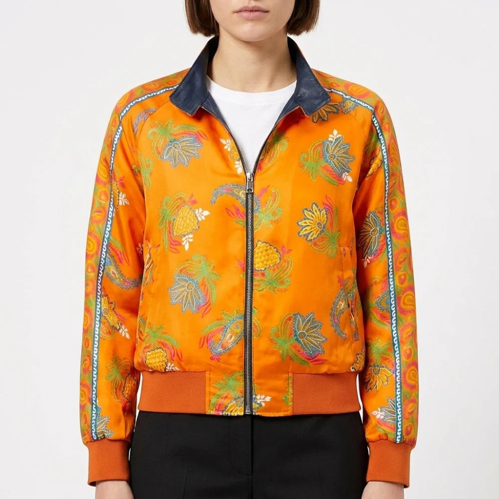 Hacks S02 Jean Smart Orange Printed Reversible Jacket
