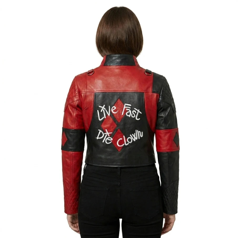 Buy Harley Quinn Live Fast Die Clown Jacket