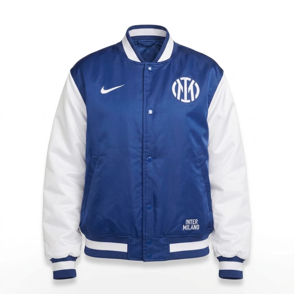 Inter Milan Fanatics Fest NYC 2026 Blue Satin Jacket