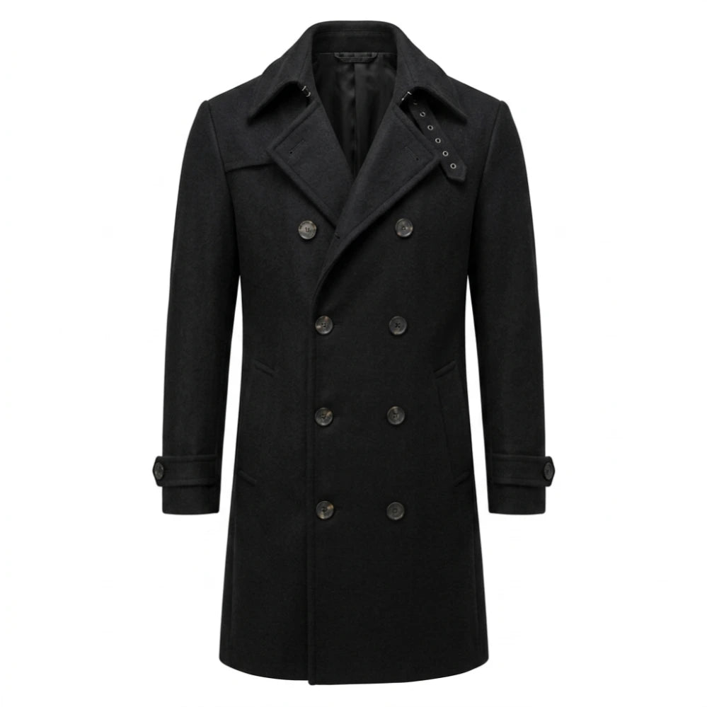 James Bond 007 First Light Black Trench Coat