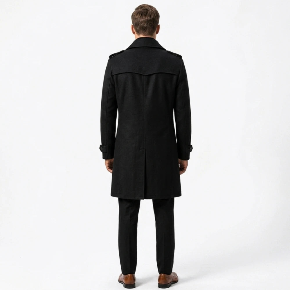 James Bond 007 First Light Black Trench Coat