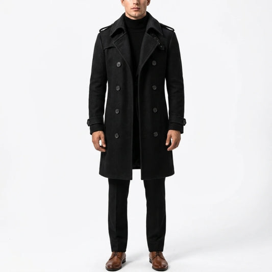 James Bond 007 First Light Black Trench Coat