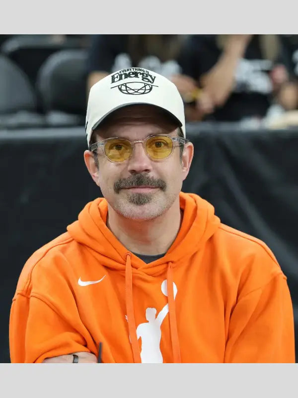 Jason-Sudeikis-Nike-WNBA-Orange-Hoodie