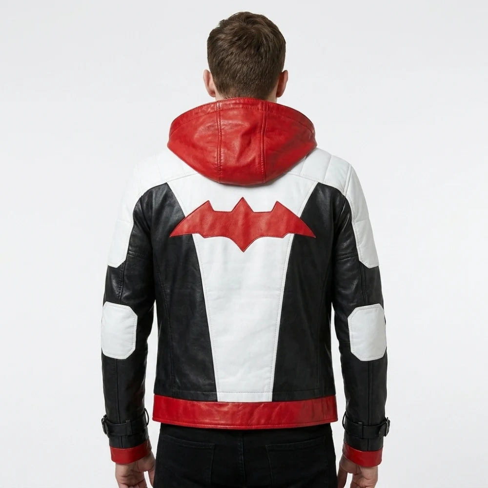 Jason Todd Batman Arkham Knight Red Hood Leather Jacket for Sale