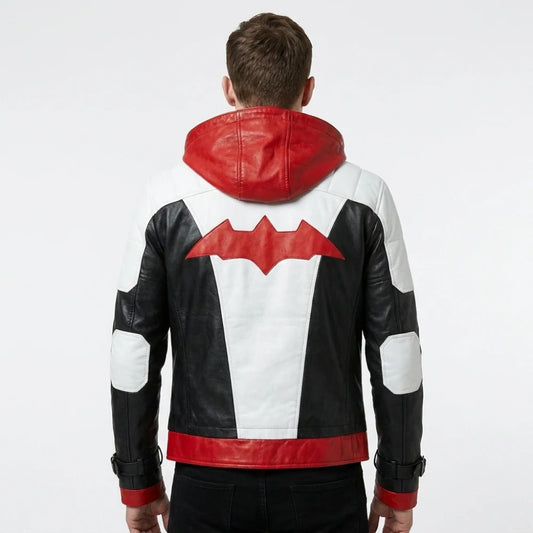 Jason Todd Batman Arkham Knight Red Hood Leather Jacket for Sale